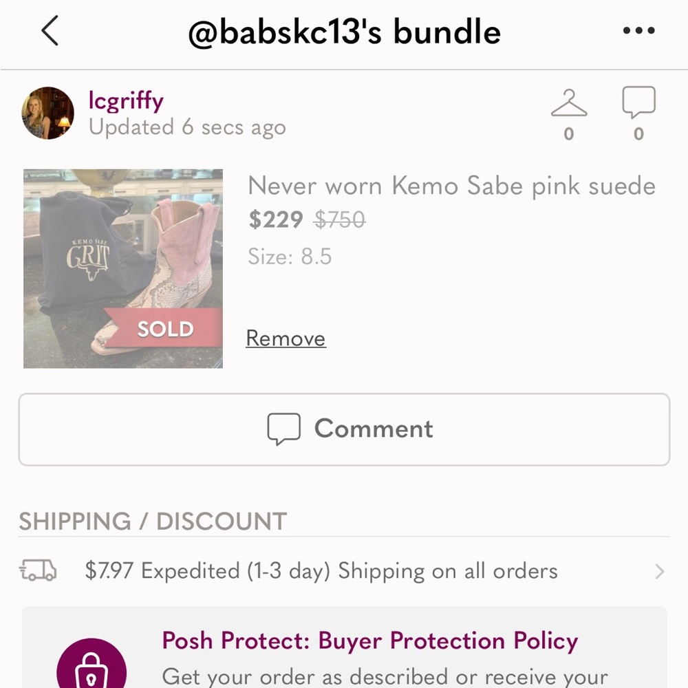 Kemo Sabe boot for our prior offer (so sorry it didn’t work the first time!)